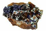 Azurite Crystals with Malachite & Chrysocolla - Laos #162600-1